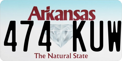 AR license plate 474KUW