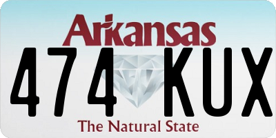 AR license plate 474KUX