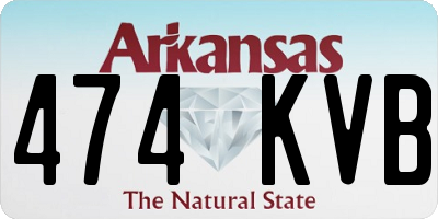 AR license plate 474KVB