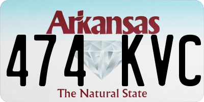 AR license plate 474KVC