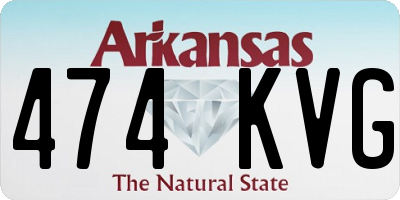 AR license plate 474KVG
