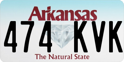 AR license plate 474KVK