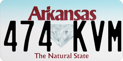 AR license plate 474KVM