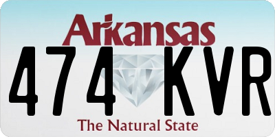 AR license plate 474KVR