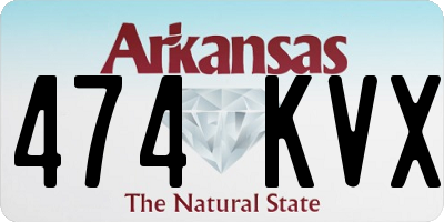 AR license plate 474KVX