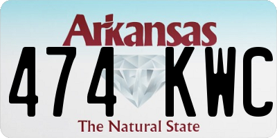 AR license plate 474KWC