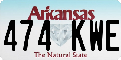 AR license plate 474KWE