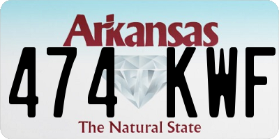 AR license plate 474KWF