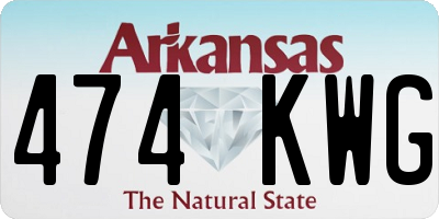 AR license plate 474KWG