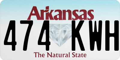 AR license plate 474KWH