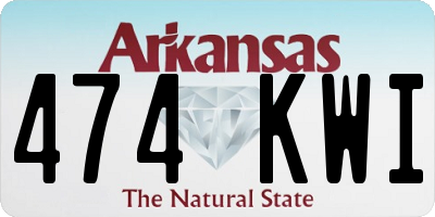 AR license plate 474KWI