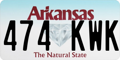 AR license plate 474KWK