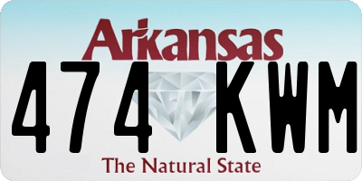 AR license plate 474KWM
