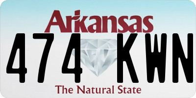 AR license plate 474KWN