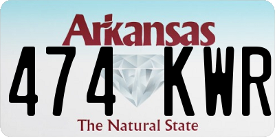 AR license plate 474KWR