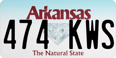 AR license plate 474KWS