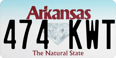 AR license plate 474KWT