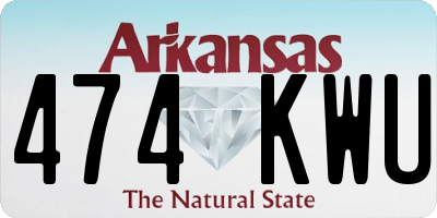 AR license plate 474KWU