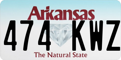 AR license plate 474KWZ