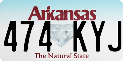 AR license plate 474KYJ