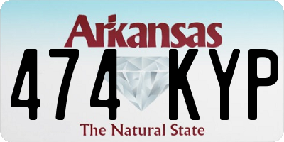 AR license plate 474KYP