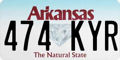 AR license plate 474KYR