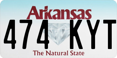 AR license plate 474KYT