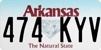AR license plate 474KYV