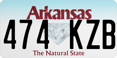AR license plate 474KZB