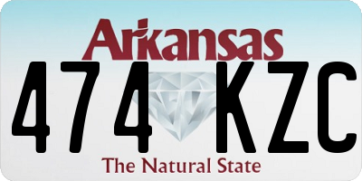 AR license plate 474KZC