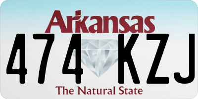 AR license plate 474KZJ