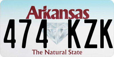 AR license plate 474KZK
