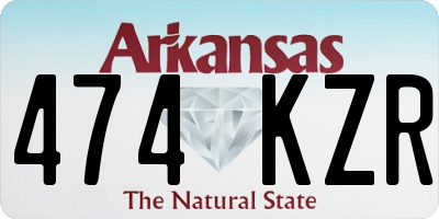 AR license plate 474KZR