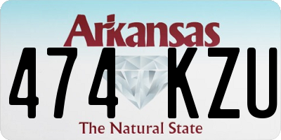 AR license plate 474KZU