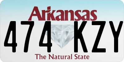AR license plate 474KZY