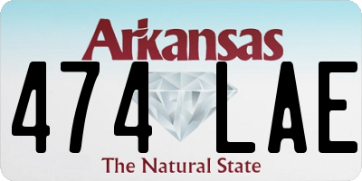 AR license plate 474LAE