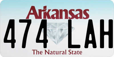 AR license plate 474LAH