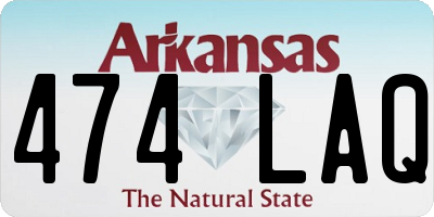 AR license plate 474LAQ
