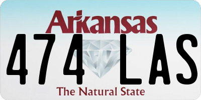 AR license plate 474LAS