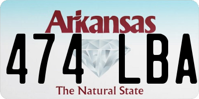 AR license plate 474LBA