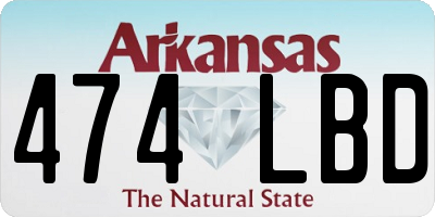 AR license plate 474LBD