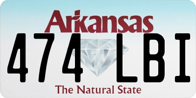 AR license plate 474LBI