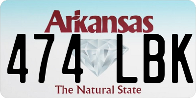 AR license plate 474LBK