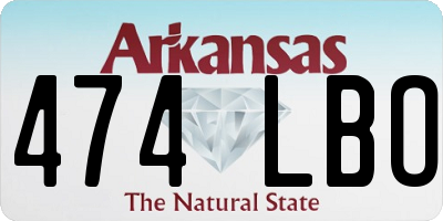 AR license plate 474LBO
