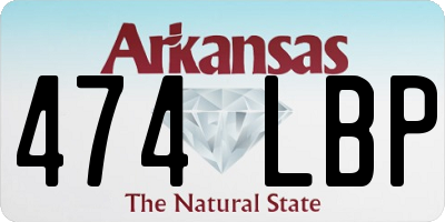 AR license plate 474LBP