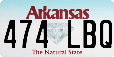 AR license plate 474LBQ
