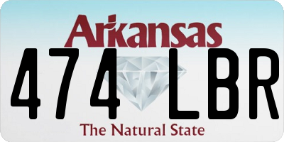 AR license plate 474LBR