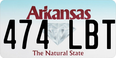 AR license plate 474LBT