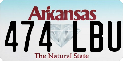 AR license plate 474LBU