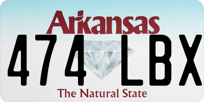 AR license plate 474LBX